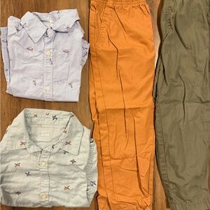 Carter's Kids Matching Set - Light Blue and Orange